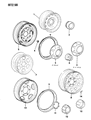 Chrysler Conquest Lug Nuts Diagram - MB057196