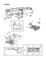 1989 Dodge Lancer Blower Control Switches Diagram - 3849882