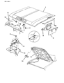 Dodge D350 Hood Hinge Diagram - 4351362