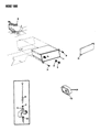 1993 Dodge D150 Car Speakers Diagram - 5AW52KM6