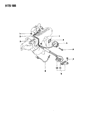 Dodge Ram 50 EGR Valve Diagram - MD155224