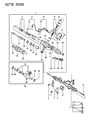 Dodge Colt Rack and Pinion Boot Diagram - MR103280