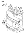 1990 Dodge Daytona Bumper Diagram - 4451375