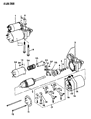 1986 Jeep Wagoneer Starter Motor Diagram - JR775013