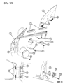 Dodge Rear Door Striker Diagram - 4658446