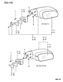 1998 Chrysler Sebring Car Mirror Diagram - MR192453