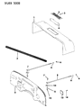 1995 Jeep Wrangler Weather Strip Diagram - 55008119
