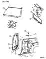 Chrysler LeBaron Weather Strip Diagram - 4658715