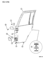 Jeep Door Hinge Diagram - 55076203