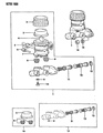Dodge Colt Brake Master Cylinder Diagram - MB316236