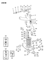 1987 Dodge Raider Steering Knuckle Diagram - MB430827