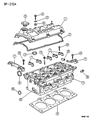 Chrysler PT Cruiser Cylinder Head Bolts Diagram - 6503560