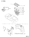 Dodge Colt Dome Light Diagram - MB529091
