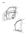1993 Dodge Dakota Door Seal Diagram - 4482087