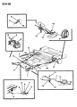 1993 Chrysler New Yorker Parking Brake Cable Diagram - 4423129
