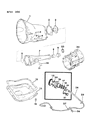 Jeep J20 Automatic Transmission Output Shaft Seal Diagram - 4269956