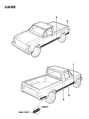 Jeep Comanche Door Moldings Diagram - 55009155