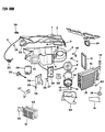 1985 Chrysler Executive Limousine Heater Core Diagram - 3847943