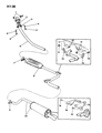 Dodge Lancer Tail Pipe Diagram - 4427124