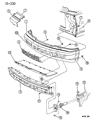 1987 Chrysler LeBaron Grille Diagram - 4334317