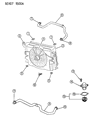 1993 Chrysler Town & Country Radiator Hose Diagram - 4546530