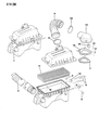 Jeep Comanche Air Filter Diagram - 53004383