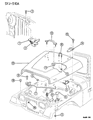 1989 Jeep Wrangler Hood Latch Diagram - 55009428