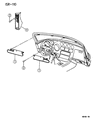 1994 Dodge Viper Sun Visor Diagram - LH30SX7
