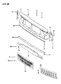 Jeep Comanche Grille Diagram - 5AF96JX8