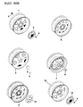 Jeep Comanche Wheel Cover Diagram - 52003759