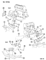 Dodge Ram Van Engine Mount Diagram - 52006998