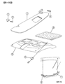 1994 Dodge Ram 3500 Sun Visor Diagram - 5FG06SL2