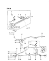 Dodge Ram 50 Parking Brake Cable Diagram - MB256863
