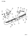 1996 Dodge Dakota Bumper Diagram - 52006325