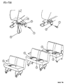 1994 Dodge Caravan Seat Belt Diagram - 4680296
