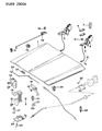 Jeep Comanche Hood Cable Diagram - 55026030
