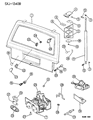 Jeep Cherokee Trunk Lid Latch Diagram - 55235389