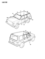 Jeep Comanche Door Moldings Diagram - 55294511