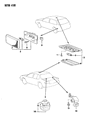 Dodge Colt Dome Light Diagram - MB337964