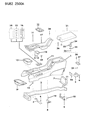 Jeep Comanche Cup Holder Diagram - 55115020
