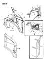 1987 Dodge Ram Wagon Fender Diagram - 4166916