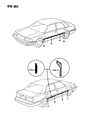 Dodge Monaco Door Moldings Diagram - 5261105