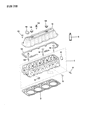 1986 Jeep Wrangler Cylinder Head Gasket Diagram - J3241649