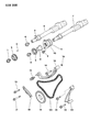 Chrysler Laser Timing Chain Guide Diagram - MD021114