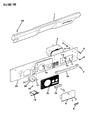1986 Jeep Wrangler Glove Box Diagram - J0970053