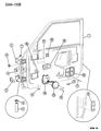 1994 Dodge Dakota Door Hinge Diagram - 55256095