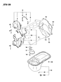 Dodge Colt Timing Cover Diagram - MD147100