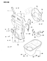 Dodge Colt Timing Cover Diagram - MD127142