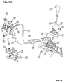 Chrysler LeBaron Shift Cable Diagram - 4504342