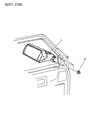 1993 Dodge Daytona Car Mirror Diagram - 4520704